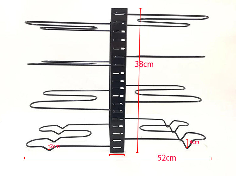 8 Tiers Iron Storage Racks Kitchen Organizer Shelf Holder Black Drain Rack Drying For Sink For Tableware Kitchen Organizer