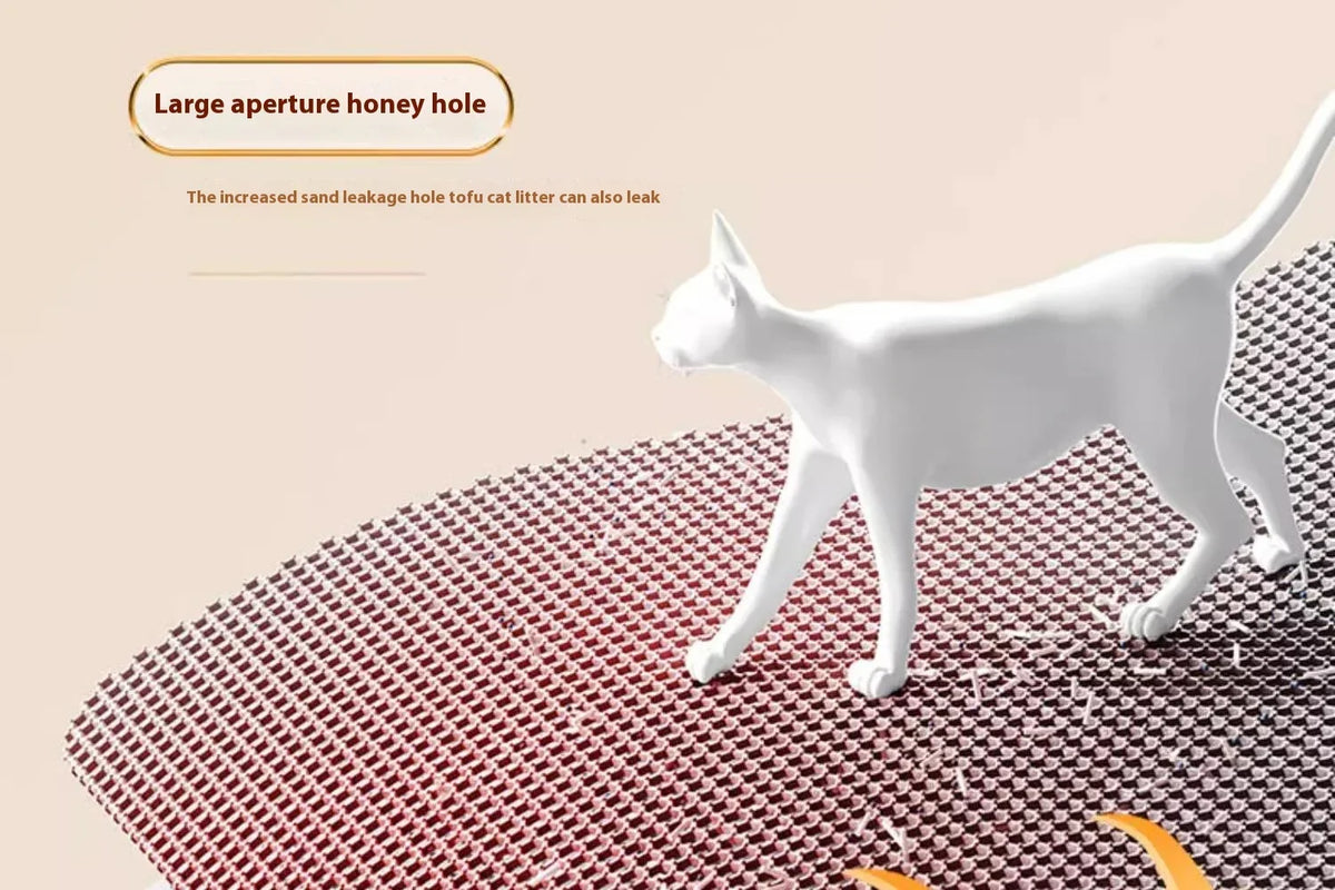 Extra Large Cat Litter Mat Heavy Duty Waterproof 2 Layer Non Slip Washable Pet Floor Protector Litter Box Sand Stopper