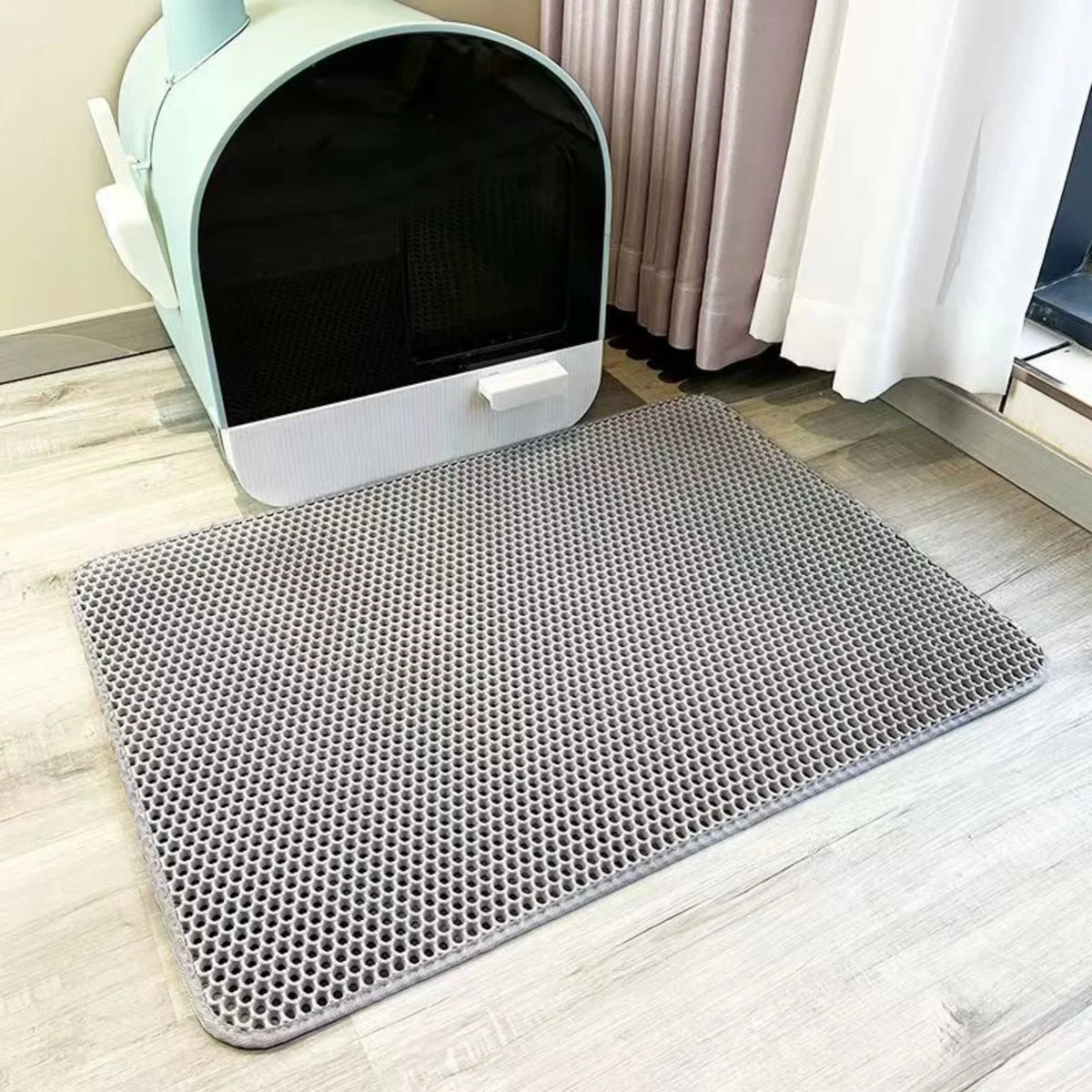 Waterproof Double Layer Cat Litter Trapping Mat — Clean Pad for Litter Box