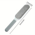 Reusable dust removal brush, double-sided pet hair remover, manual electrostatic adhesive brush, durable polypropylene material